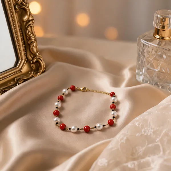 White_Italian_Brass_Bracelet_For_Women
