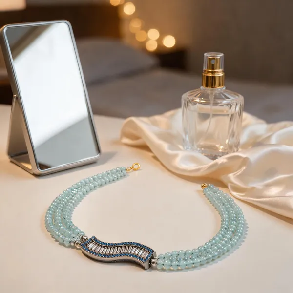 Aqua_Italian_Brass_Statement_Necklace_For_Women