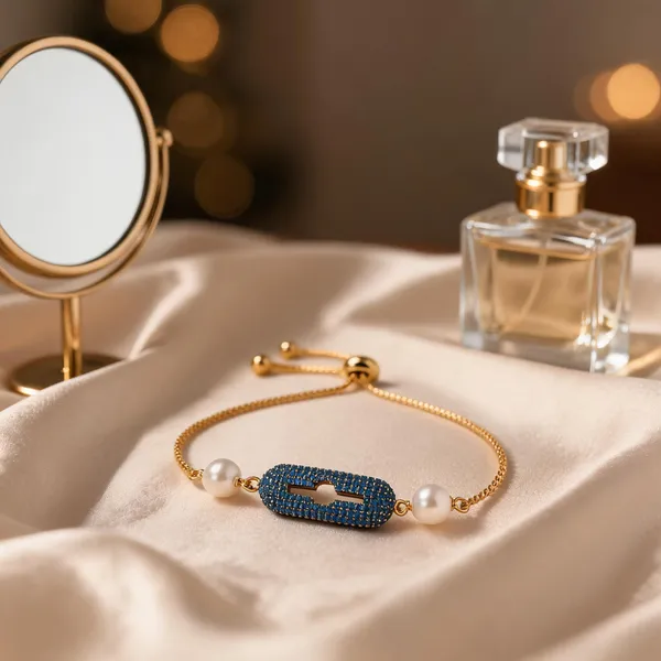 Blue_Italian_Brass_Bracelet_For_Women