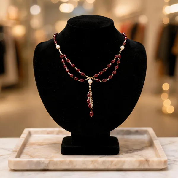 Red_Italian_Brass_Necklace_For_Women