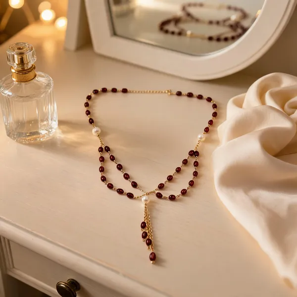 Red_Italian_Brass_Necklace_For_Women