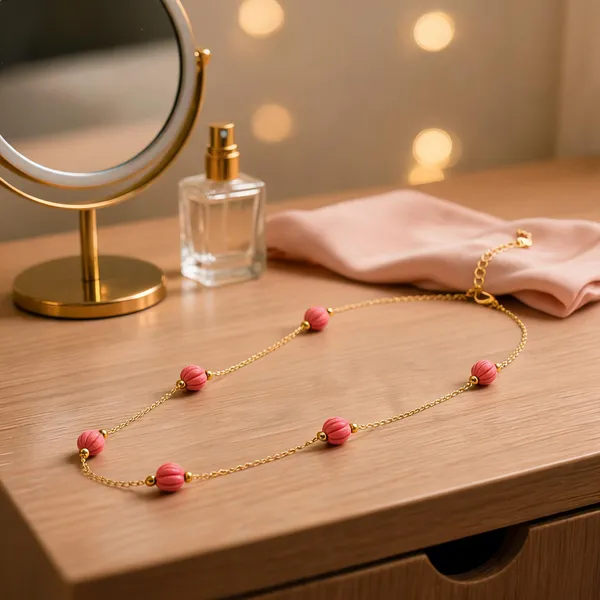 Pink_Italian_Brass_Necklace_For_Women