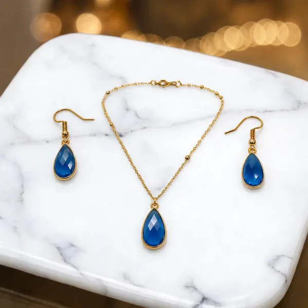 Blue_Italian_Brass_Jewellery_Set_(Necklace_And_Earrings)_For_Women