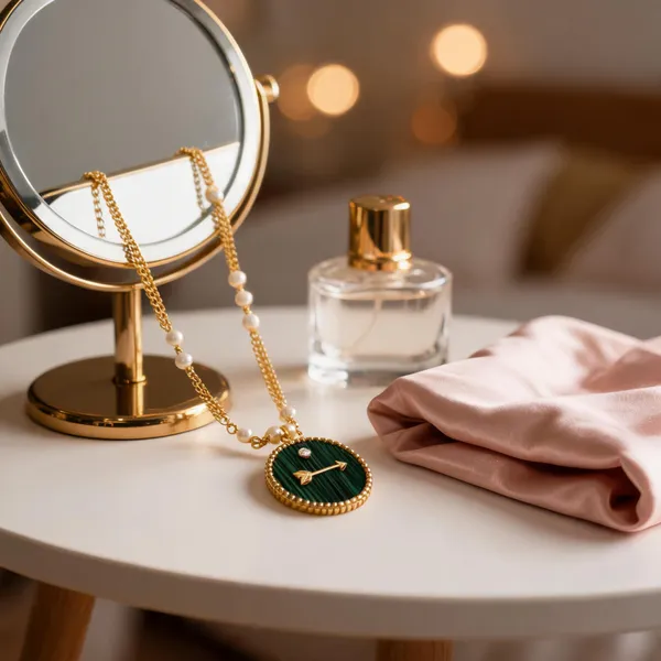 Gold-Tone_Italian_Brass_Pendant_Necklace_For_Women