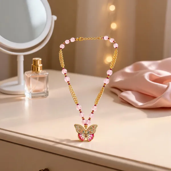 Gold-Tone_Italian_Brass_Pendant_Necklace_For_Women