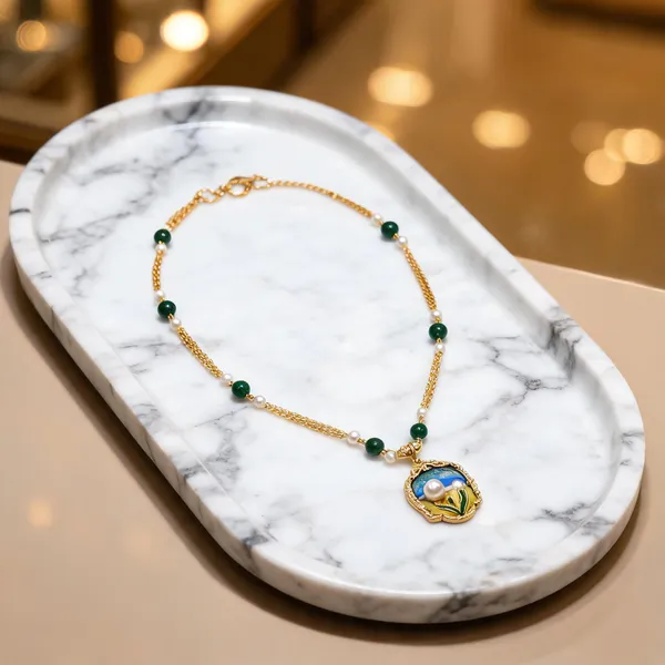 Gold-Tone_Italian_Brass_Pendant_Necklace_For_Women