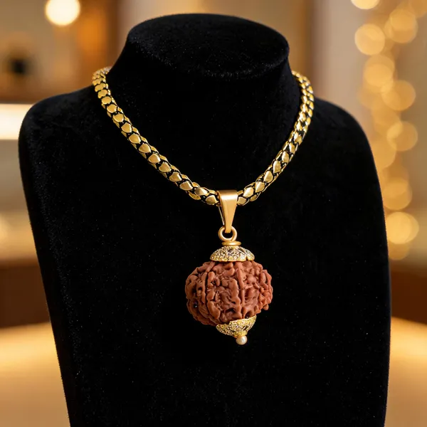 Brown_Rudraksha_Pendant_Necklace_For_Unisex