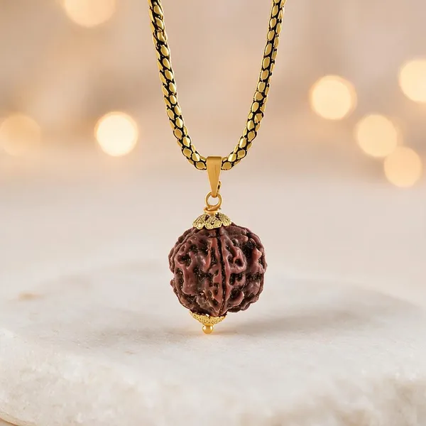Brown_Five_Face_Rudraksha_Pendant_Necklace_For_Unisex