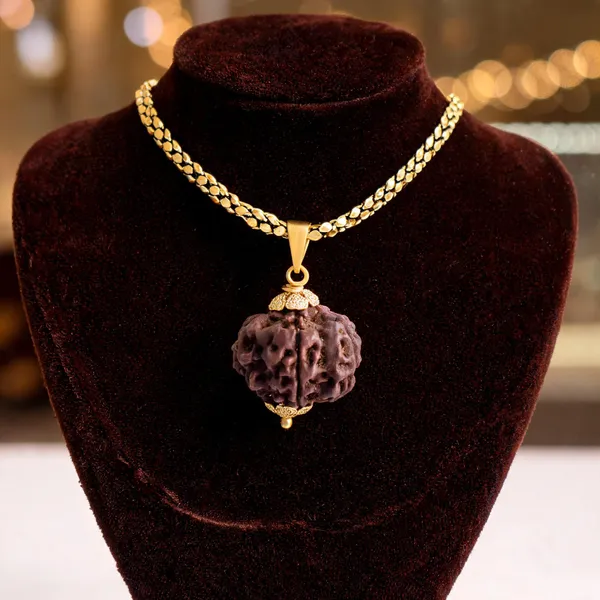 Brown_Rudraksha_Pendant_Mala_For_Unisex