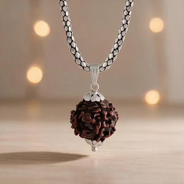 Brown_Four_Face_Rudraksha_Pendant_For_Unisex