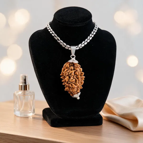 Brown_Two_Face_Rudraksha_Pendant_Necklace_For_Unisex_Adults