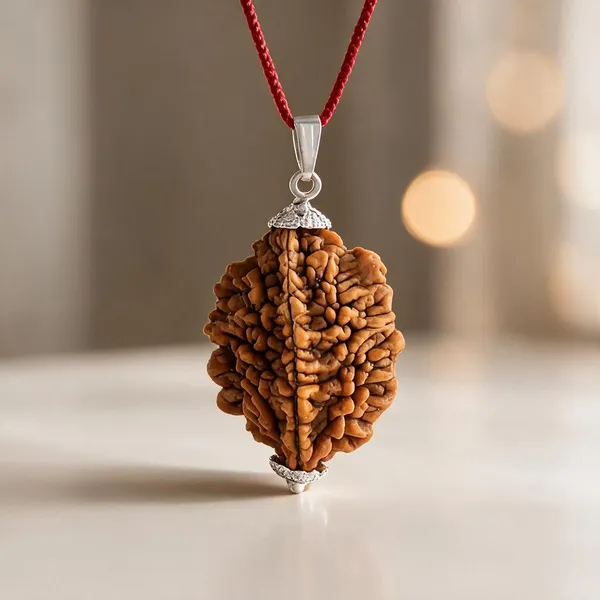 Brown_Two_Face_Rudraksha_Pendant_For_Unisex_Spiritual_Wear