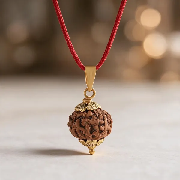 Brown_Nine_Face_Rudraksha_Bead_Pendant_Necklace_For_Adults