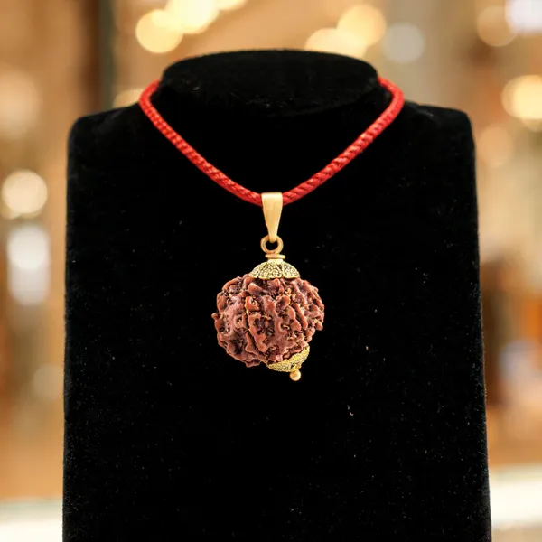 Brown_Rudraksha_Pendant_Necklace_For_Unisex_Adults