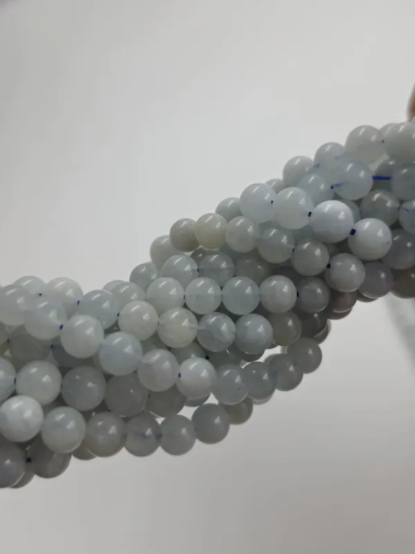 White_Grey_Round_Bead_Strands_For_Jewelry_Making