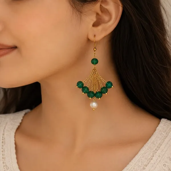 Green_Beaded_Chandelier_Earrings_for_Women