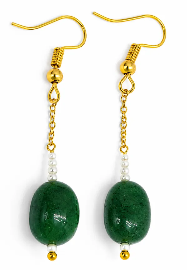 Green_Beaded_Drop_Earrings_for_Women