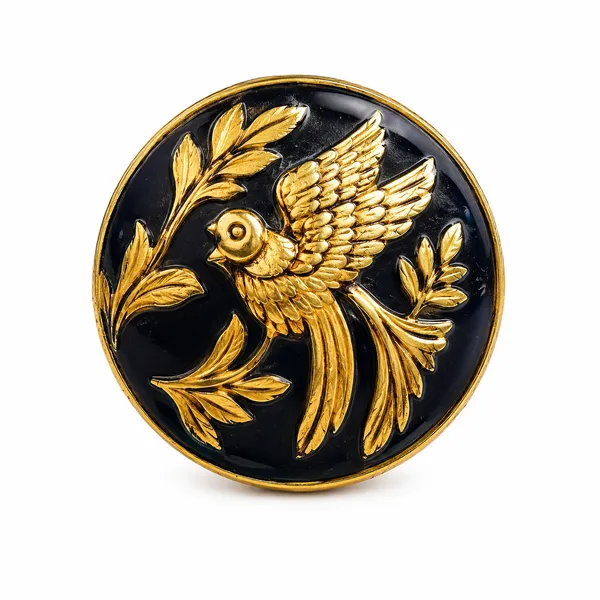 Black_Gold_Metal_Bird_Motif_Sherwani_Button_for_Men