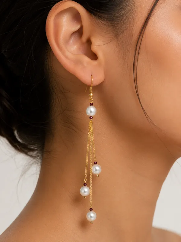 Gold_Tone_Pearl_Beaded_Long_Drop_Earrings_for_Women
