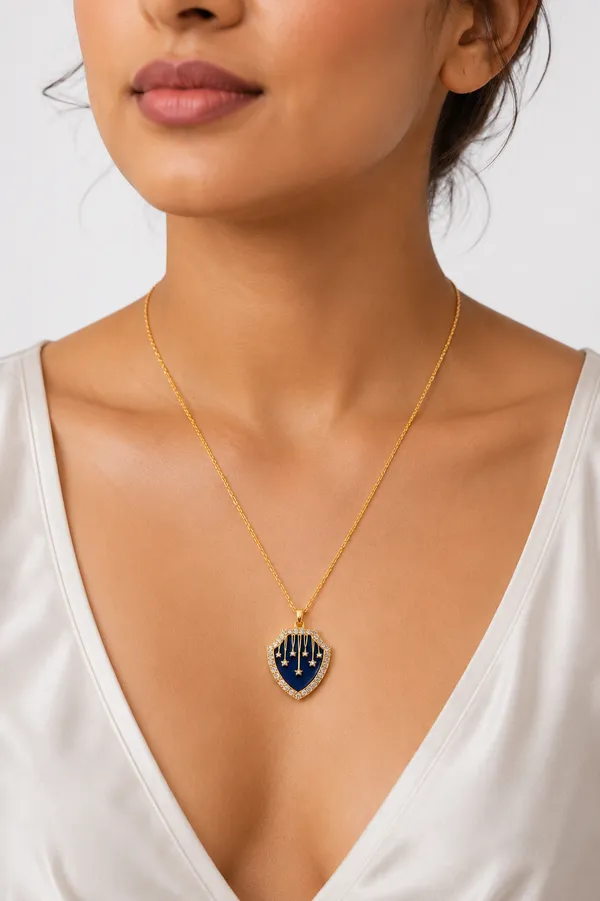 Gold-Tone_Shield_Pendant_Necklace_for_Women