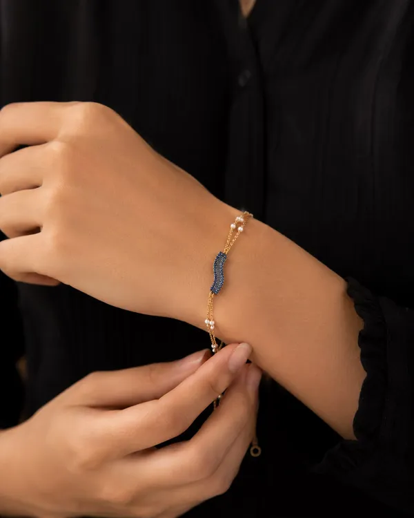 Gold_Tone_Pearl_Blue_Stone_Bracelet_for_Women