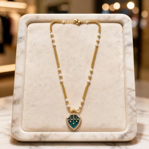 Gold-Tone_Italian_Brass_Pendant_Necklace_For_Women