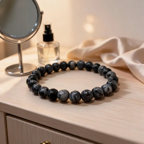 Black_Larvikite_Bracelet_For_Unisex