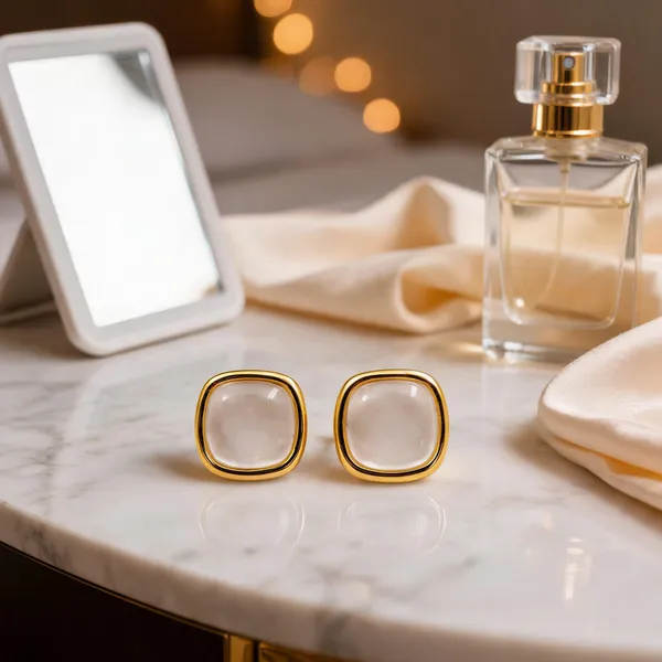Gold-Tone_Italian_Brass_Stud_Earrings_For_Women