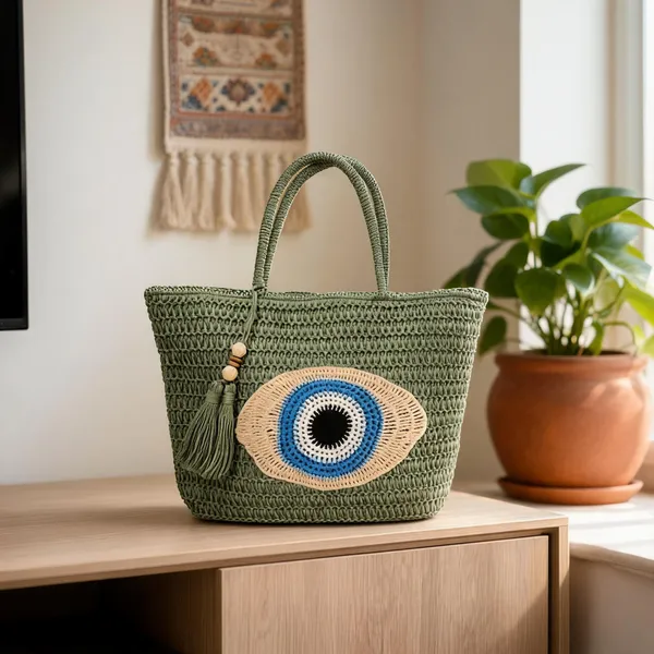 Green_Straw_Crochet_Tote_Bag_For_Women
