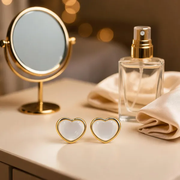 Gold-Tone_Italian_Brass_Stud_Earrings_For_Women