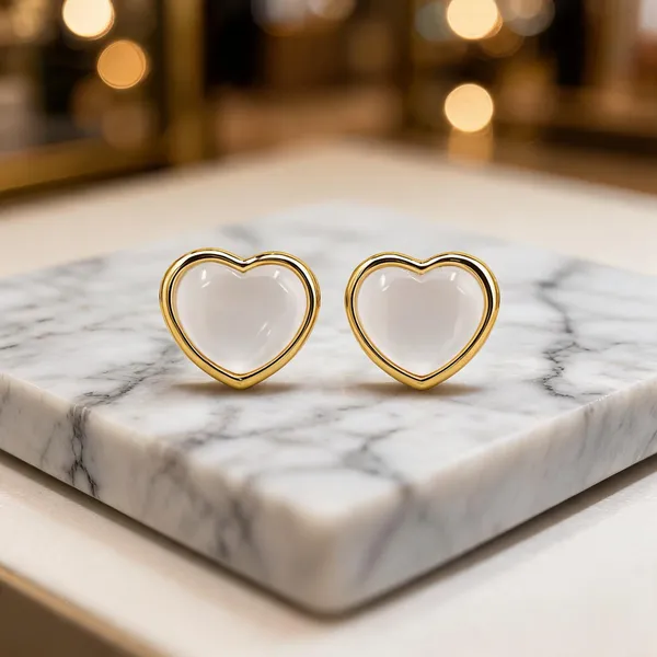 Gold-Tone_Italian_Brass_Stud_Earrings_For_Women