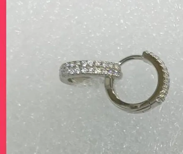 Silver-Tone_Stone-Studded_Hoop_Earring_for_Women