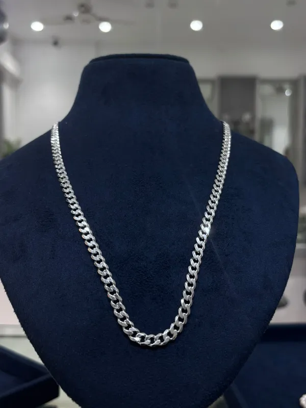 Silver-Tone_Metal_Curb_Chain_Necklace_for_Men