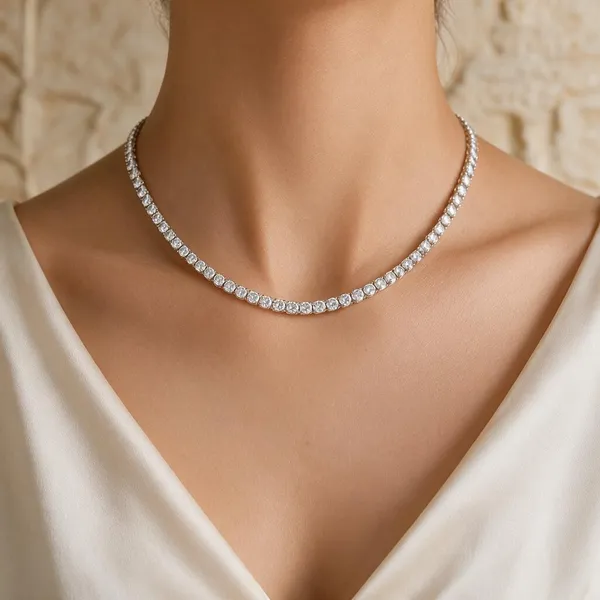 Silver_925_Stone-Set_Tennis_Chain_Necklace_For_Women