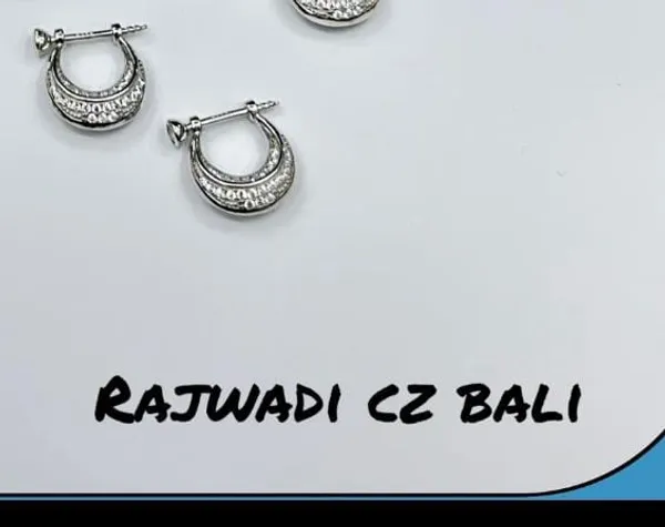 Silver_CZ_Bali_Hoop_Earrings_For_Women