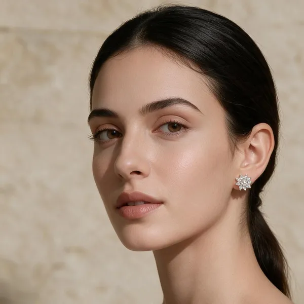 Silver_925_Floral_Stud_Earrings_For_Women