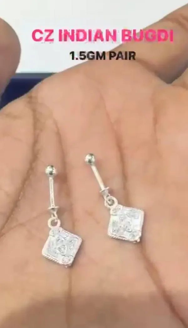 Silver_Tone_CZ_Indian_Bugdi_Earrings