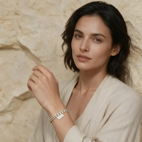 Silver_925_Curb_Chain_Bracelet_For_Women