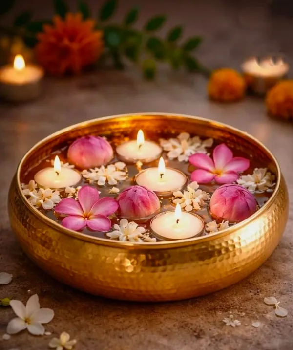 Metal_Traditional_Floral_Floating_Candle_Urli_Bowl