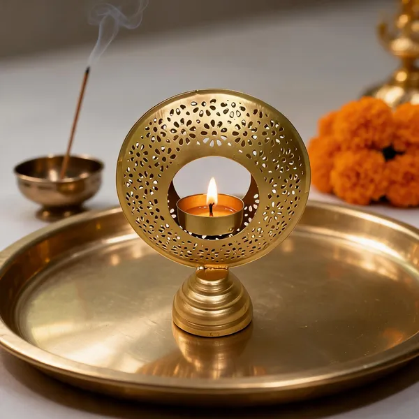 Metal_Festive_Floral_Cutwork_Diya_Holder