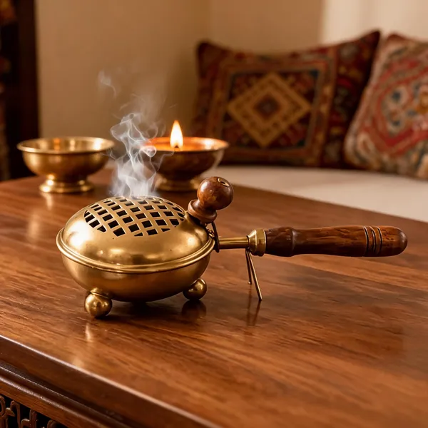Brass_Traditional_Perforated_Dhoop_Burner