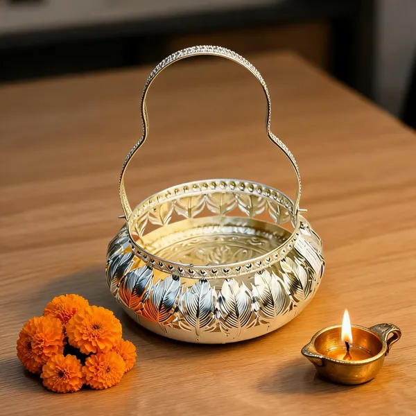 Metal_Festive_Embossed_Decorative_Basket_With_Handle