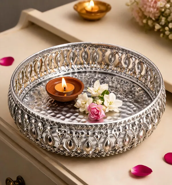 Metal_Traditional_Teardrop_Motif_Round_Decorative_Tray