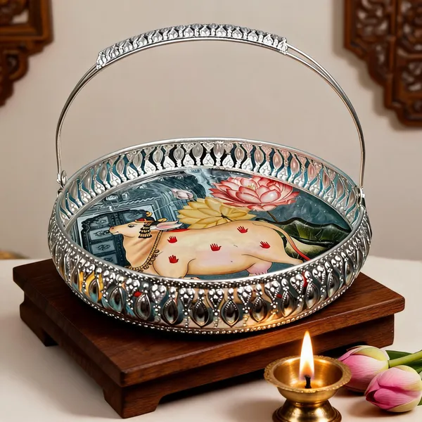 Metal_Traditional_Lotus_Pattern_Pooja_Thali