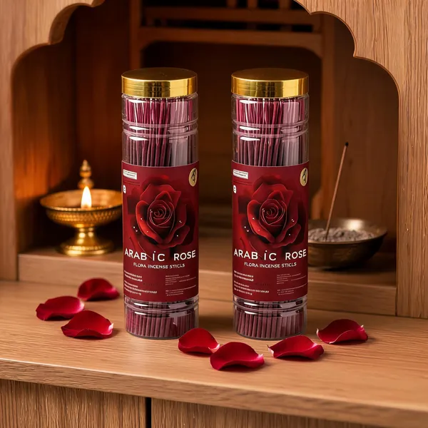 Flora_Arabic_Rose_Incense_Sticks_|_Rose_Jasmine_Saffron_Amber_Pack_Of_2