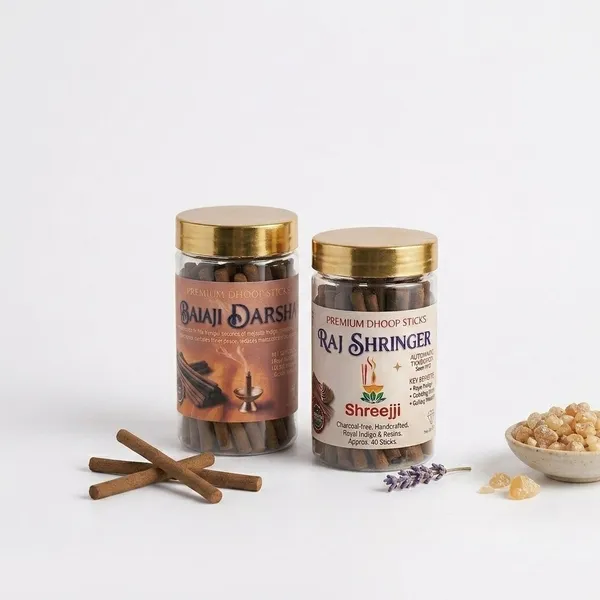 Raj_Shringar_Dhoo_Sticks_And_Balaji_Darshan_Dhoop_Sticks_Pack_Of_2