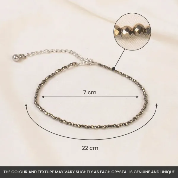 Natural_Pyrite_Beaded_Anklet_For_Women