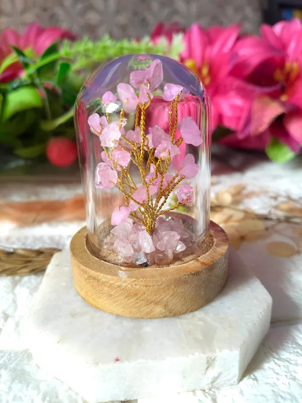 Rose_Quartz_Decorative_Handcrafted_Natural_Stone_Tree_In_Glass_Dome_With_Wooden_Base