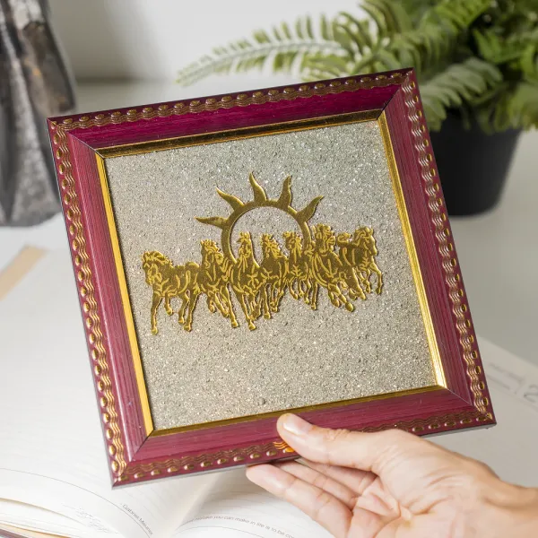 Natural_Golden_Pyrite_Seven_Horses_Frame_Vastu_Home_Office_Decoration_Good_Luck_Gift