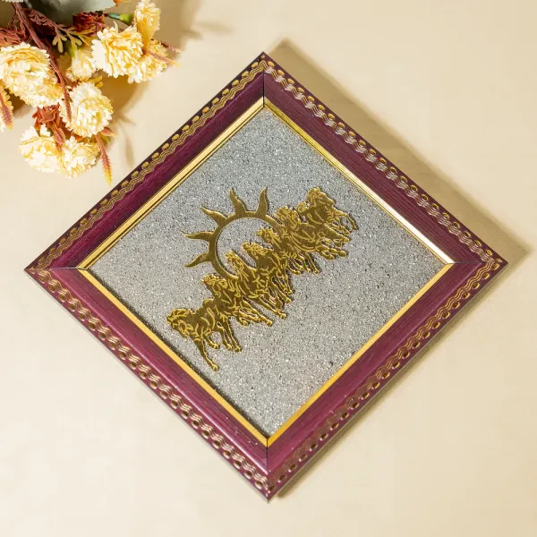 Natural_Golden_Pyrite_Seven_Horses_Frame_Vastu_Home_Office_Decoration_Good_Luck_Gift